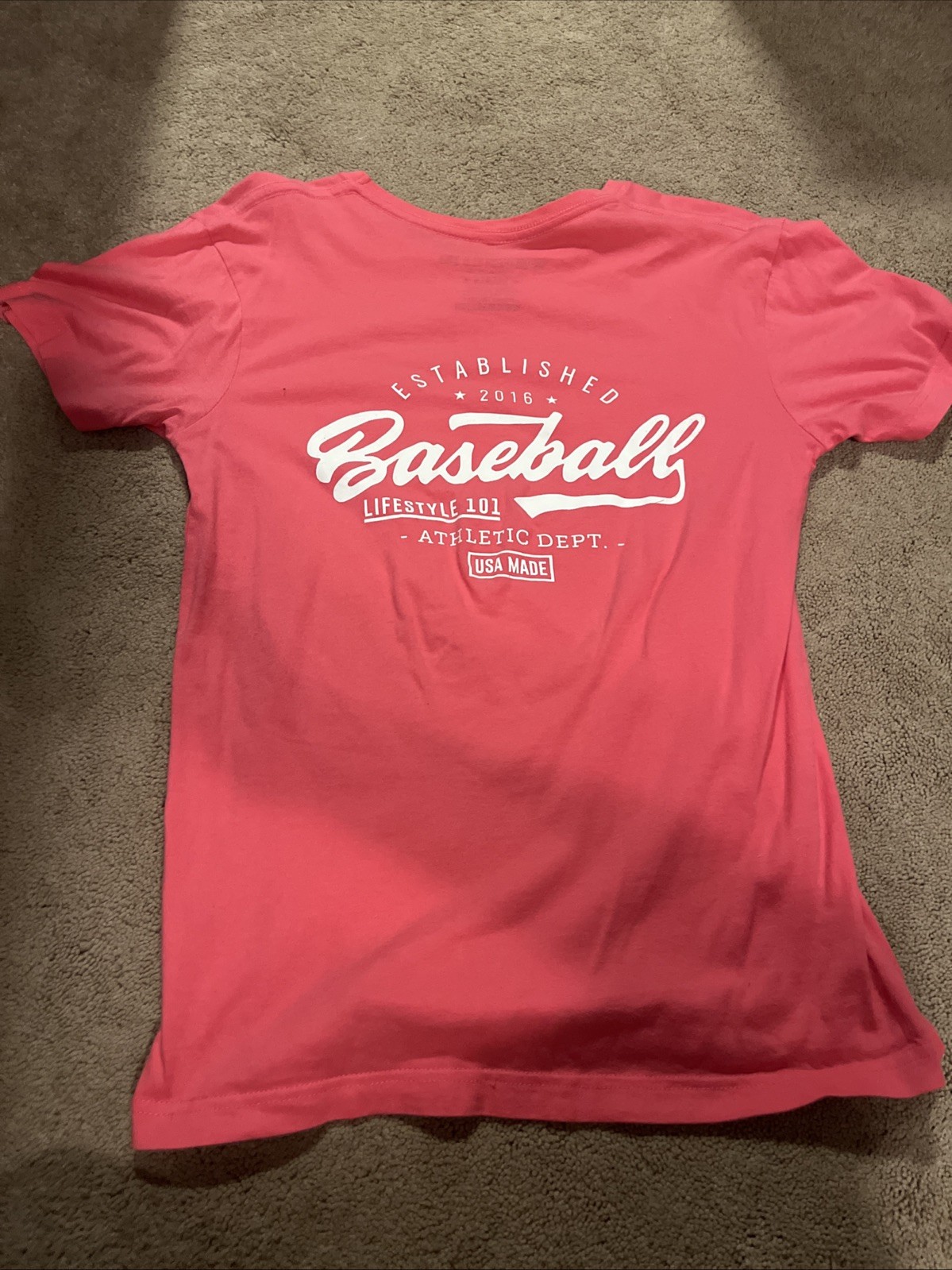 Pink Baseball Lifestyle T-Shirt