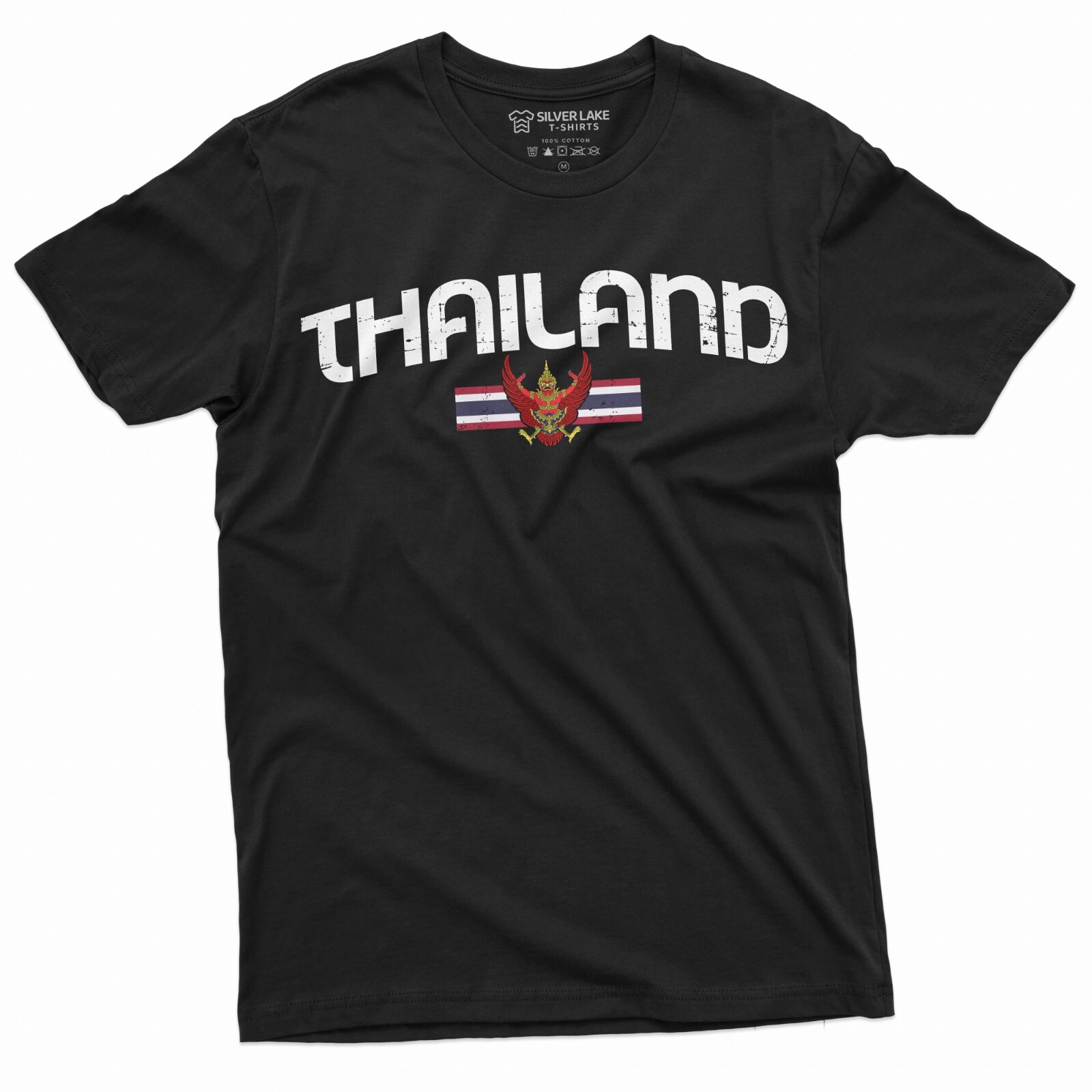 Men&rsquo;s Thailand T-shirt Thai Flag Coat of Arms Country Heritage Diaspora Shirt