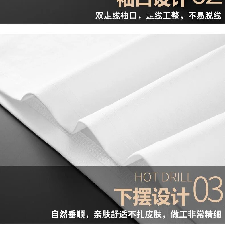 Fashion Trend Embroidered Vintage Pocket Short Sleeve Luxury Summer Men T-Shirt
