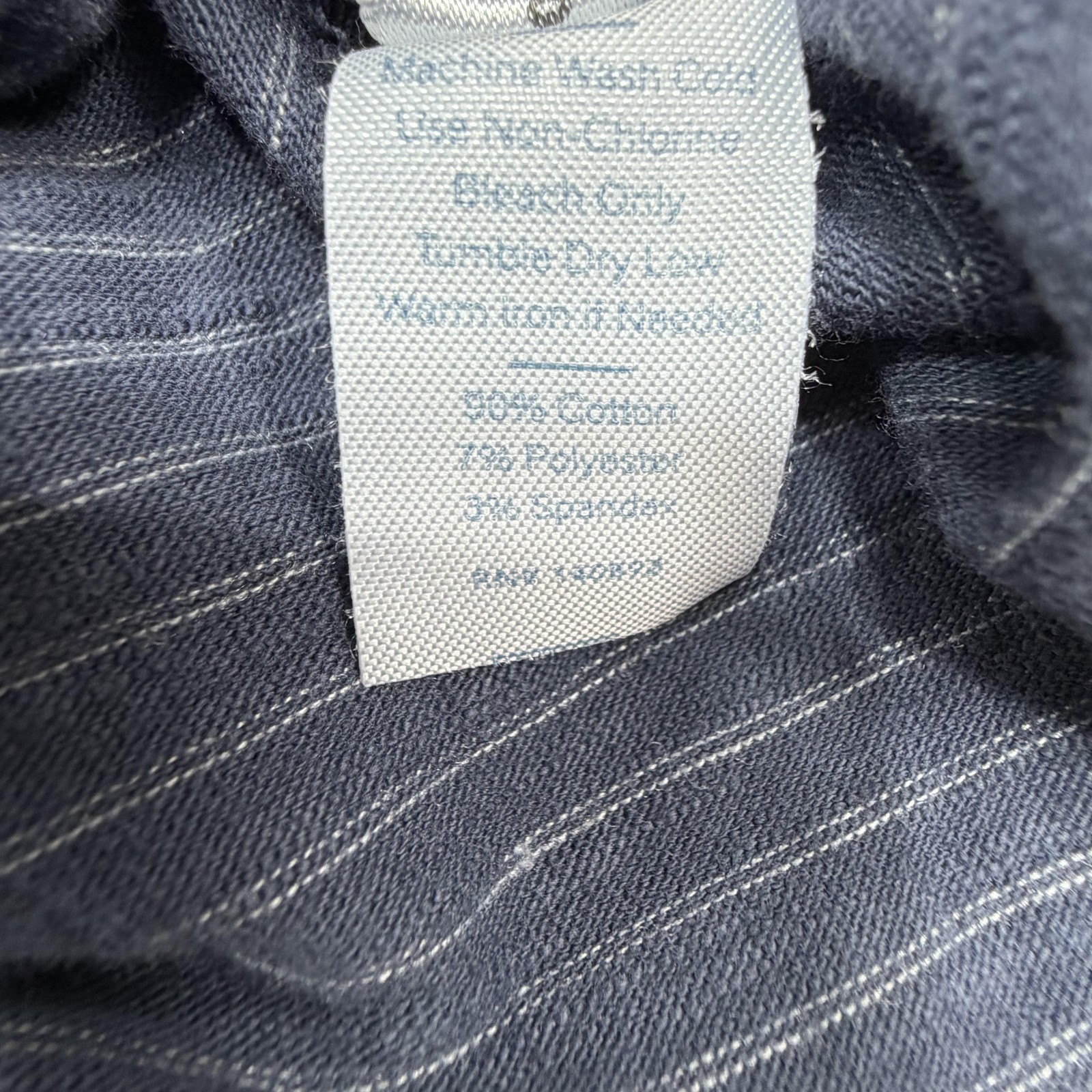 Marine Layer Signature Crew Tee Shirt Mens Medium Blue Striped Made USA Casual