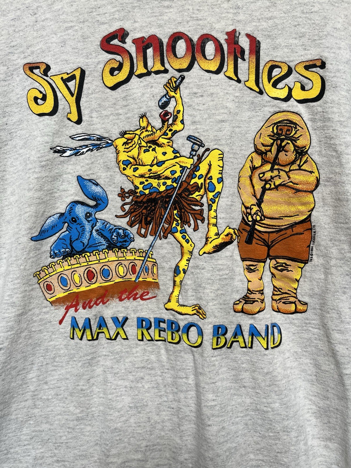 Sy Snootles Max Rebo Band T-Shirt Tour L/XL Keehn Scenes Star Wars USA 2 Sided