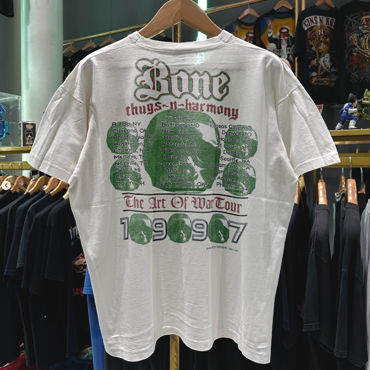 1997 Bone Thugs N Harmony Art Of War Washed T-Shirt White L