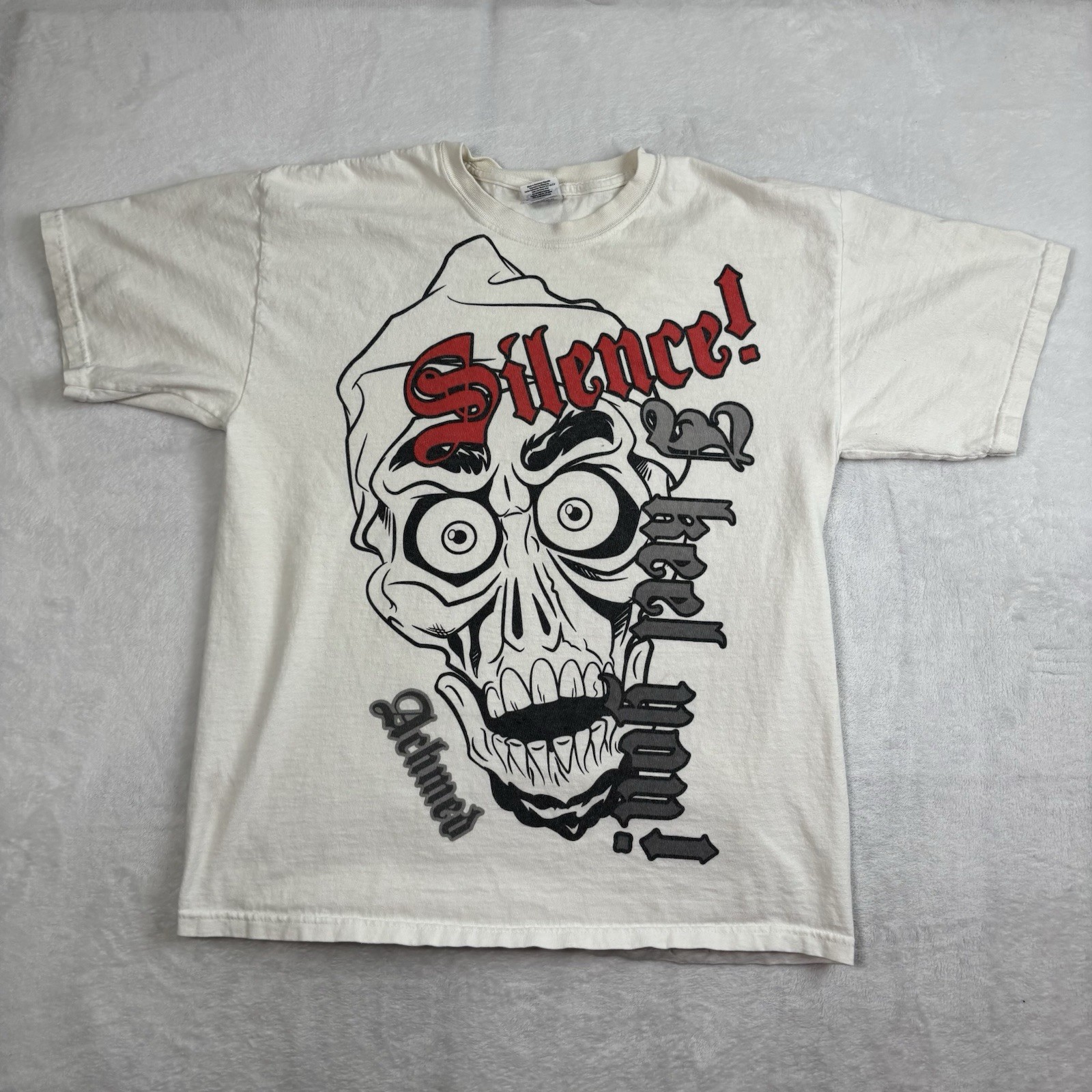 Gildan Jeff Dunham Silence I Keel You Achmed White SS Graphic Shirt Men&rsquo;s Large