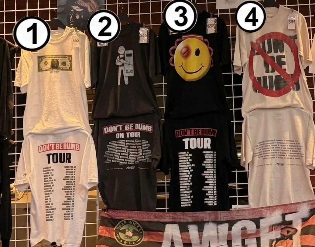 Asap Rocky@ Don&rsquo;t be Dumb Tour 2026 Merch reprint T-Shirt, FAST SHIP