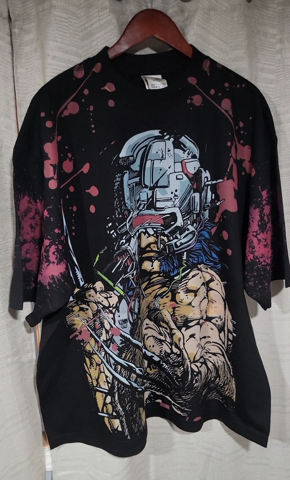 WOLVERINE WEAPON X ON A SHAKA HEAVYWEIGHT GARMET DYED T SHIRT « MODERN »