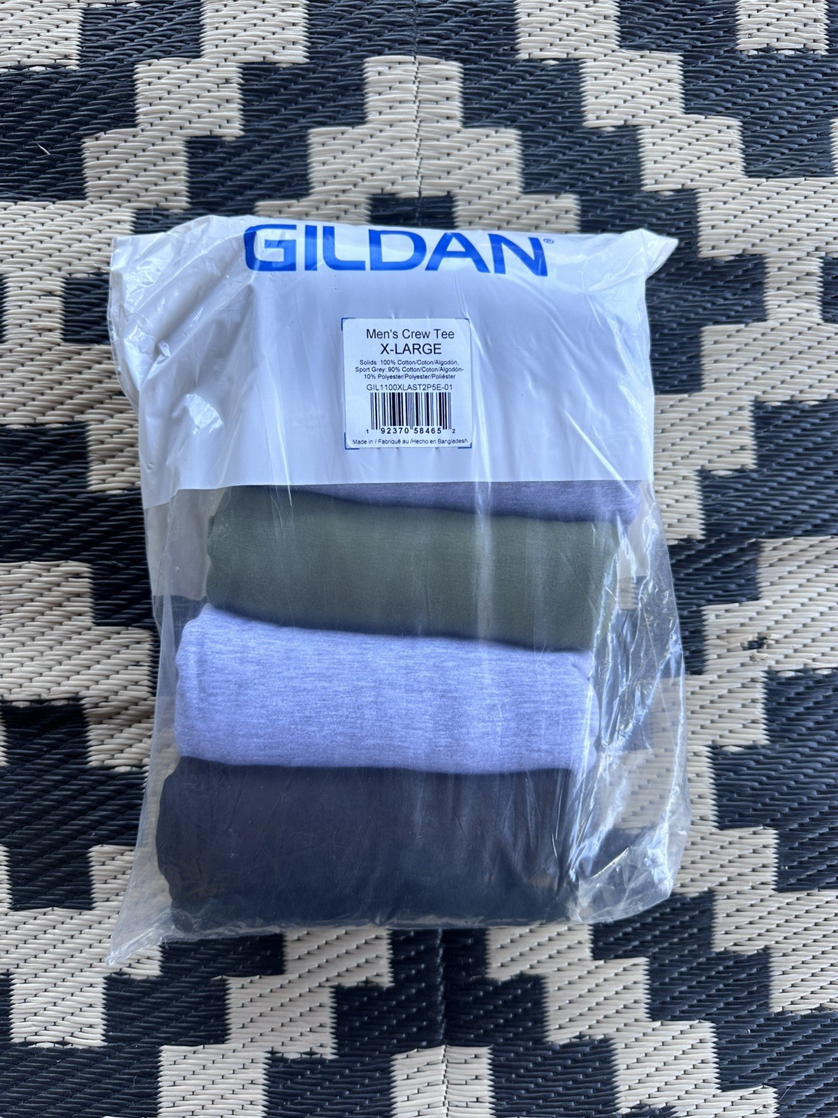 Gildan Men&rsquo;s Crew T-Shirts, Multipack, Multicolor, Size XL