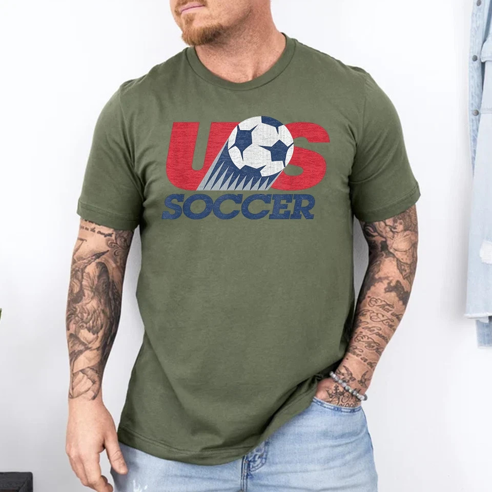 USA Soccer Retro Shirt, USA Soccer World Vintage Shirt, US Football Tee