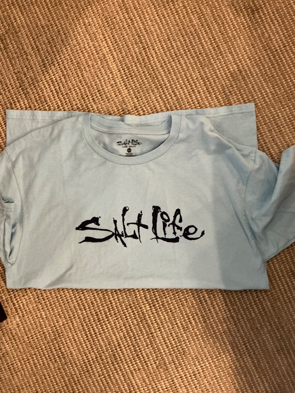 SaltLife Mens TShirt Light Blue XL