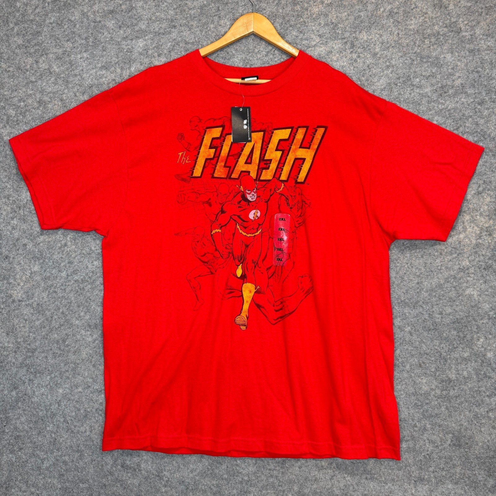 Vintage Justice League America DC Comics The Flash T Shirt Mens 2XL Superhero