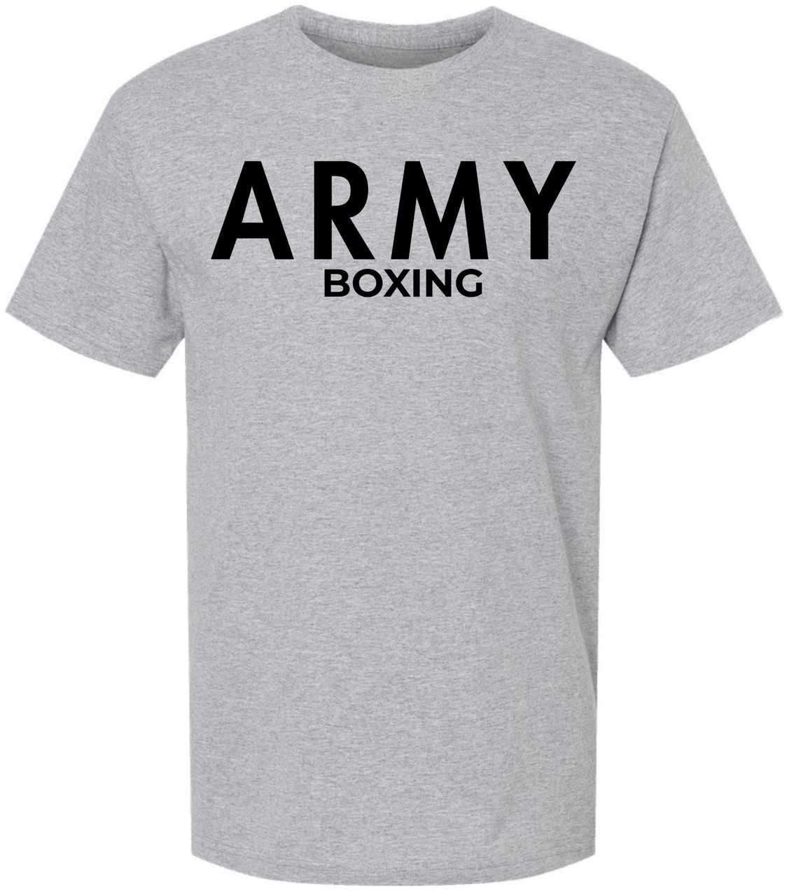 Army Boxing T-Shirt Military Sports Training Workout Fitness Gym PT Boxer Shirt