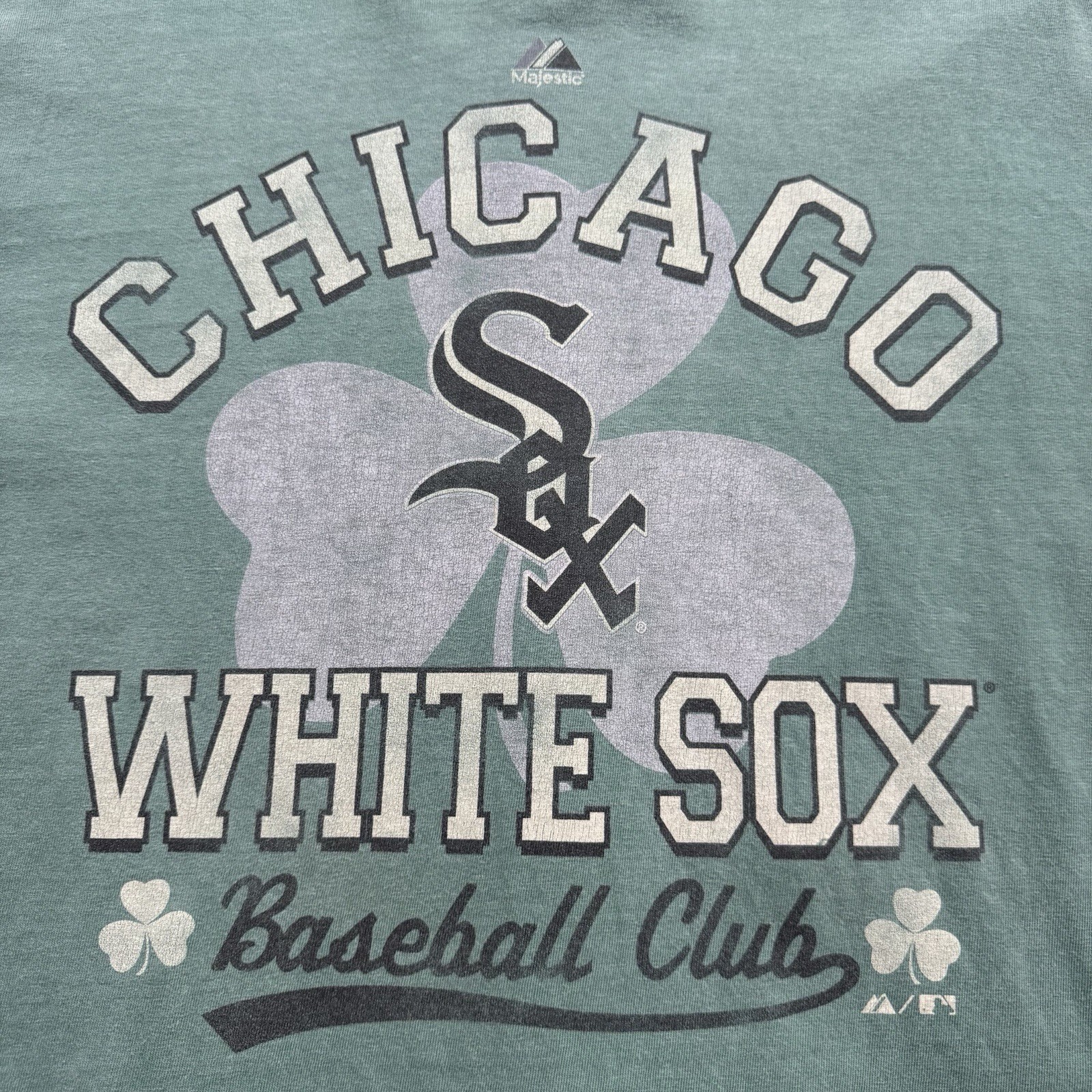 Vintage Majestic Chicago White Sox T-Shirt Men’s XL St. Patricks Day Green