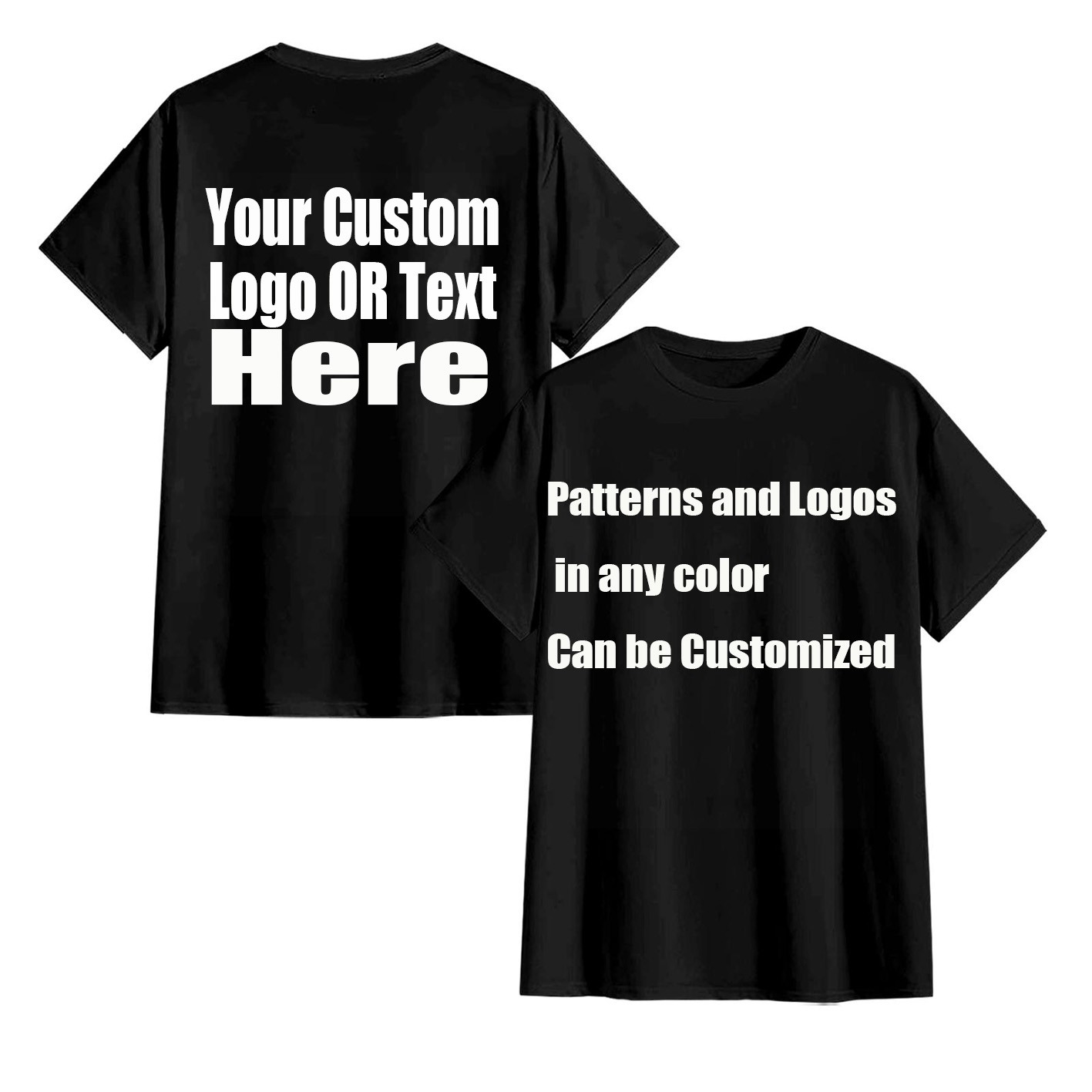 Men&rsquo;s Personalized Custom T-Shirt Print Your Logo Photo Custom Made Shirt Women♮