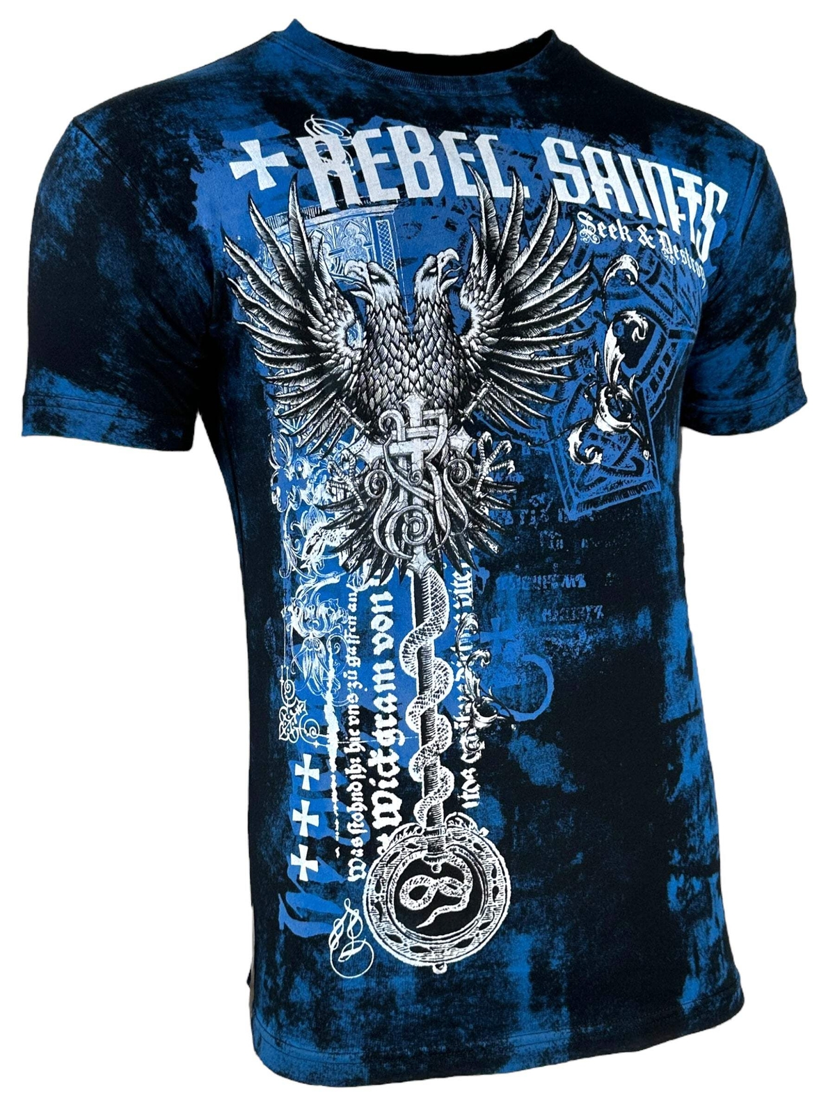 Rebel Saint by Affliction Men&rsquo;s T-Shirt Jailbird Biker MMA Y2K S-5XL