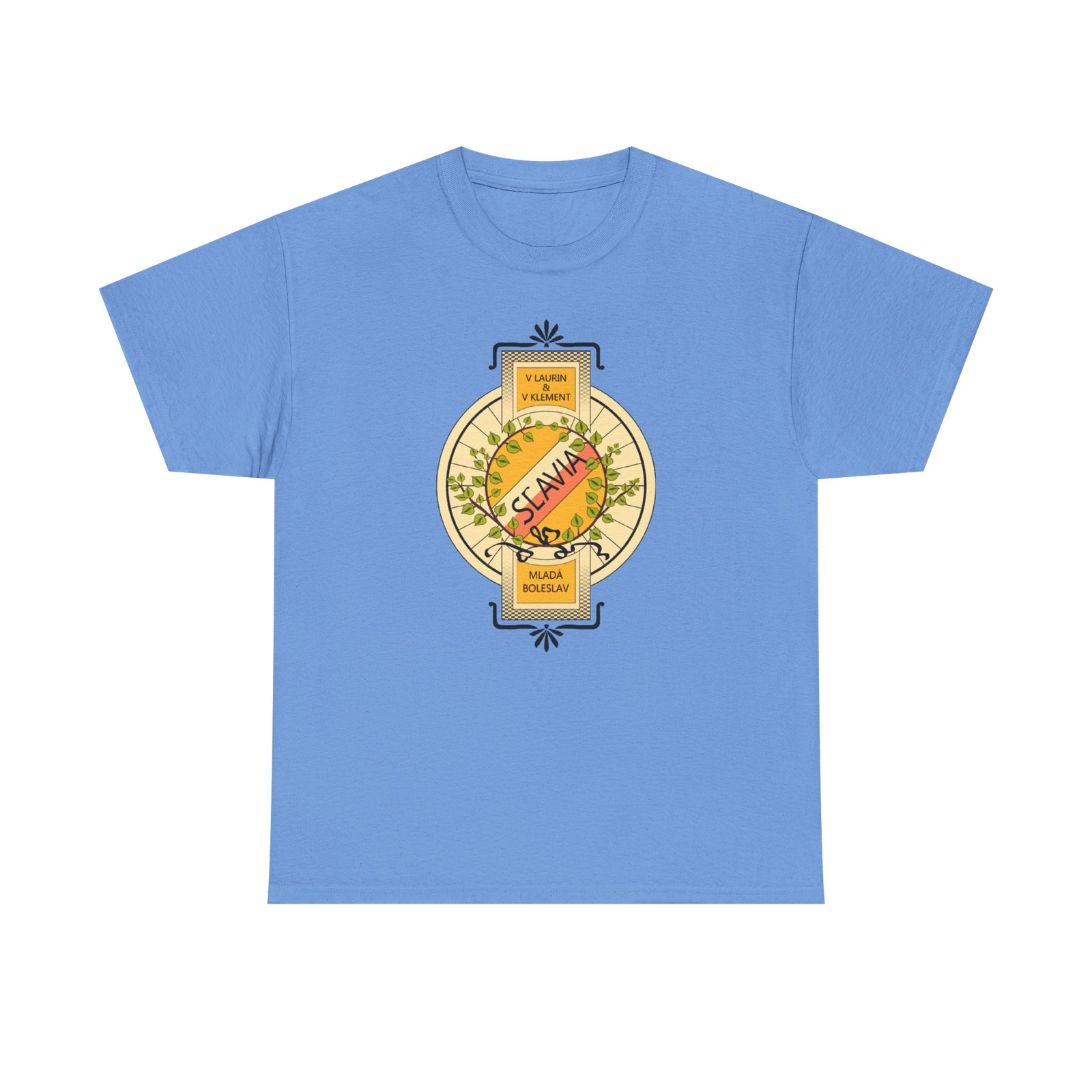 Graphic T-Shirt with German Automobile Manufacturer Logo Gildan Heavy Cotton