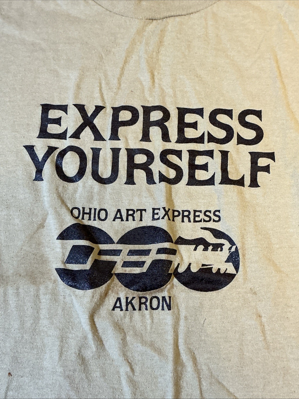 Vintage 1980s Espresso Yourself Ohio Art Express XL T-Shirt Akron INV-JDH29
