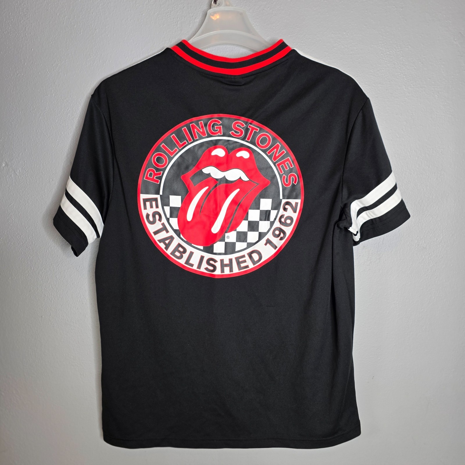 Rolling Stones Men’s Black Jersey Size Large 42–44 2-Sided Graphics