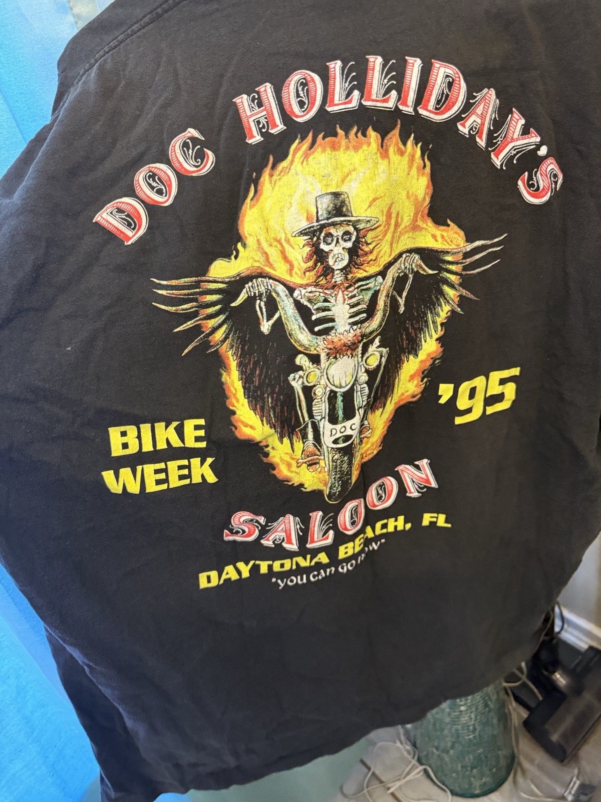Vintage Rare Biker Shirtdaytona Beach Doc Holidays Saloon