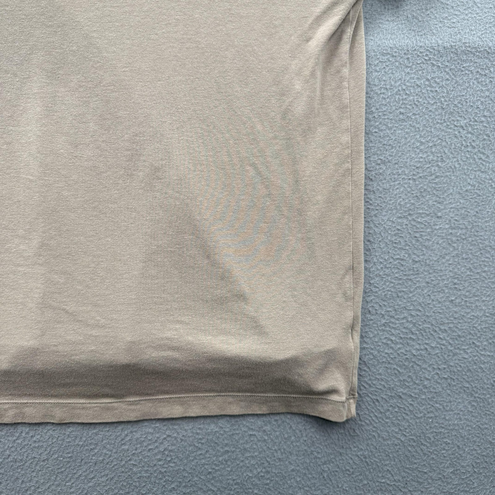 Skims Shirt Mens XL Beige Solid Modal Cotton Stretch Basic Crewneck Soft Tee