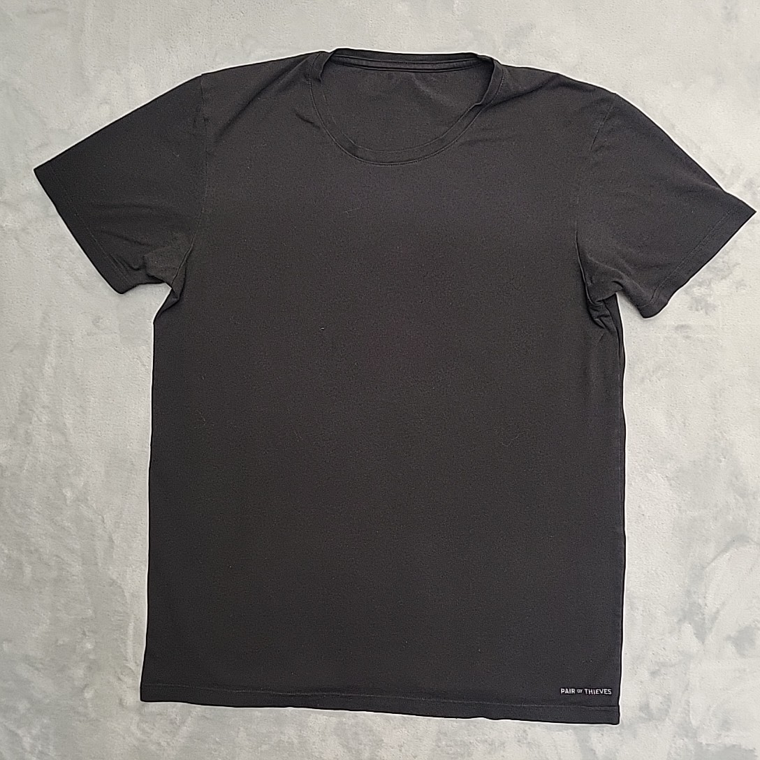 Pair of Thieves Shirt Mens Small Black Short Sleeve Crewneck Stretch Casual