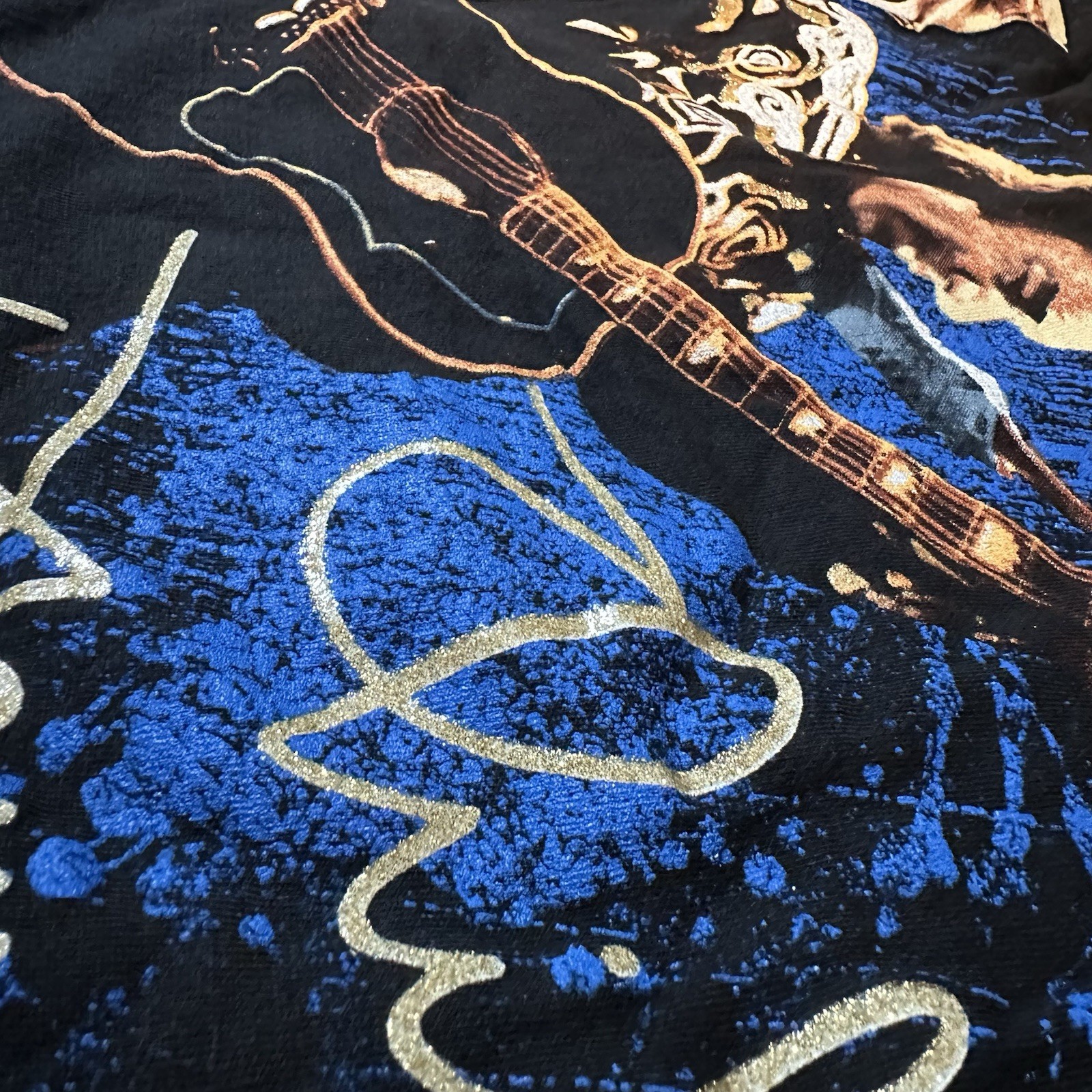 Vtg 1993 Neil Diamond In The Round Concert T-Shirt Single Stitch Glitter Sz L