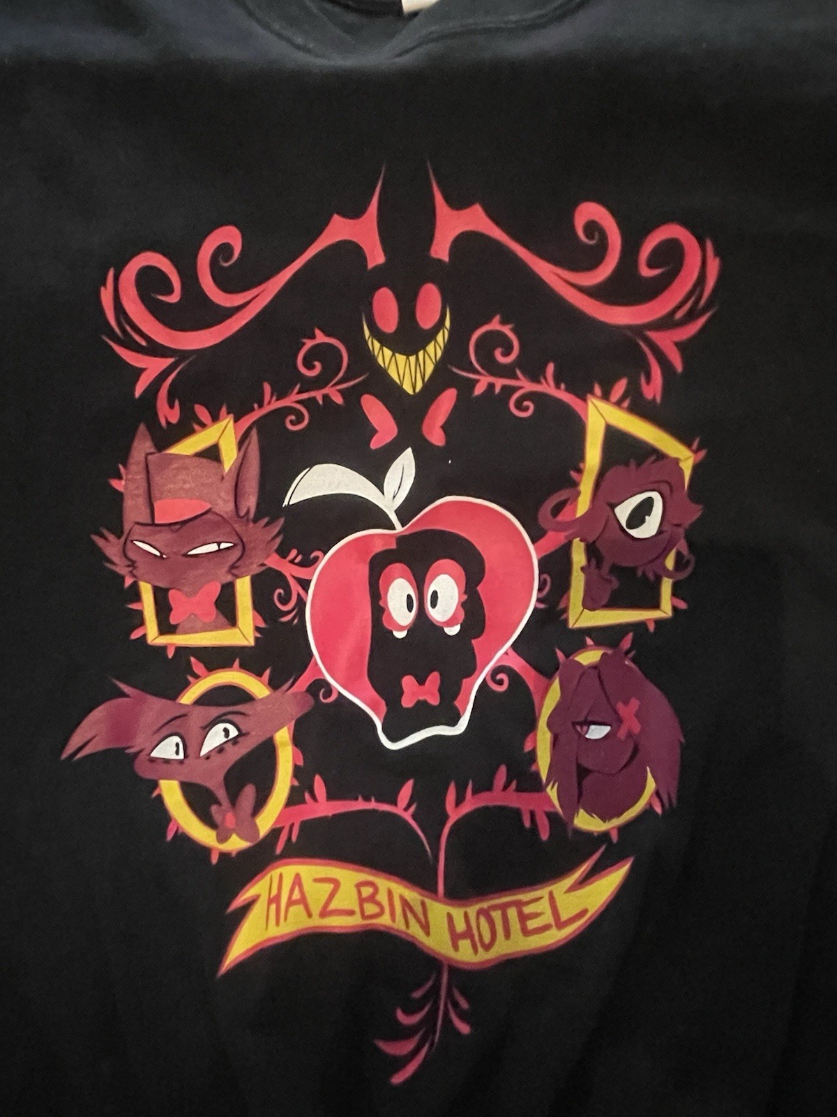 Hazbin Hotel Unhappy Family (2018) Sharkrobot Shirt XL Very Rare