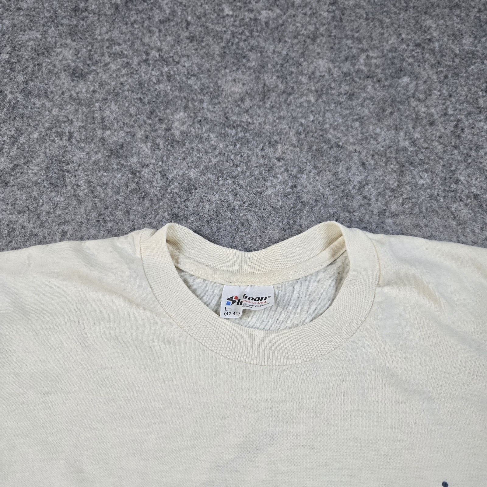 Vintage Sailboat Shirt Mens Large White Queens Cup 1986 Milwaukee 80s Steadman