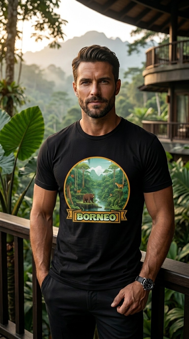 Borneo Malaysia Indonesia – Unisex Short Sleeve T-Shirt