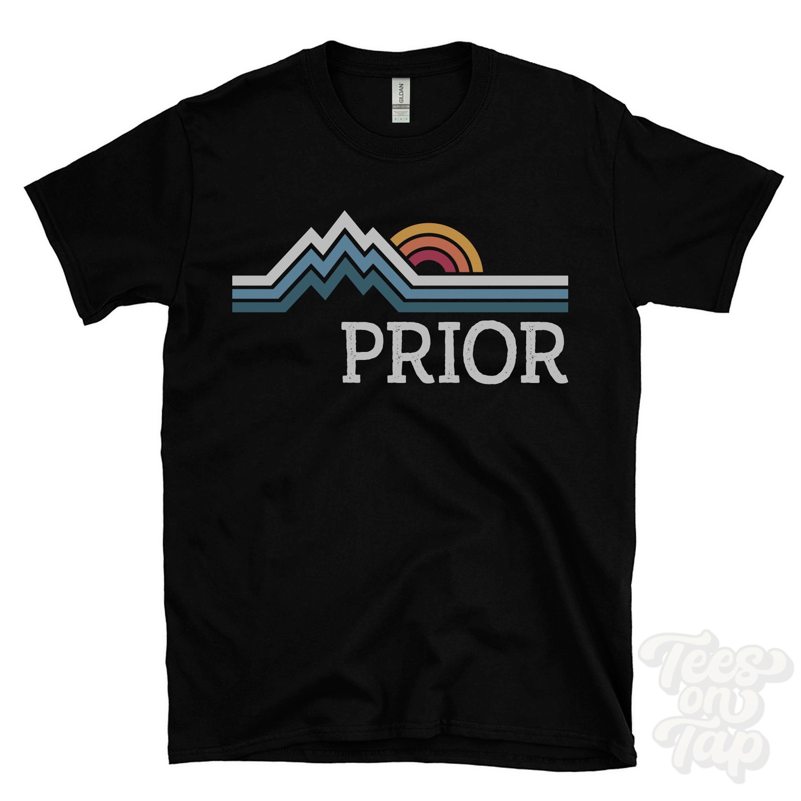 PRIOR T-SHIRT RETRO LOGO PARODY georgia polk usa