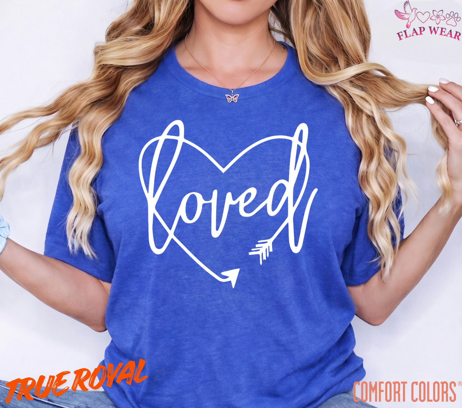 Unisex Loved Cursive Heart T shirt Men T shirt Women valanity Romantic
