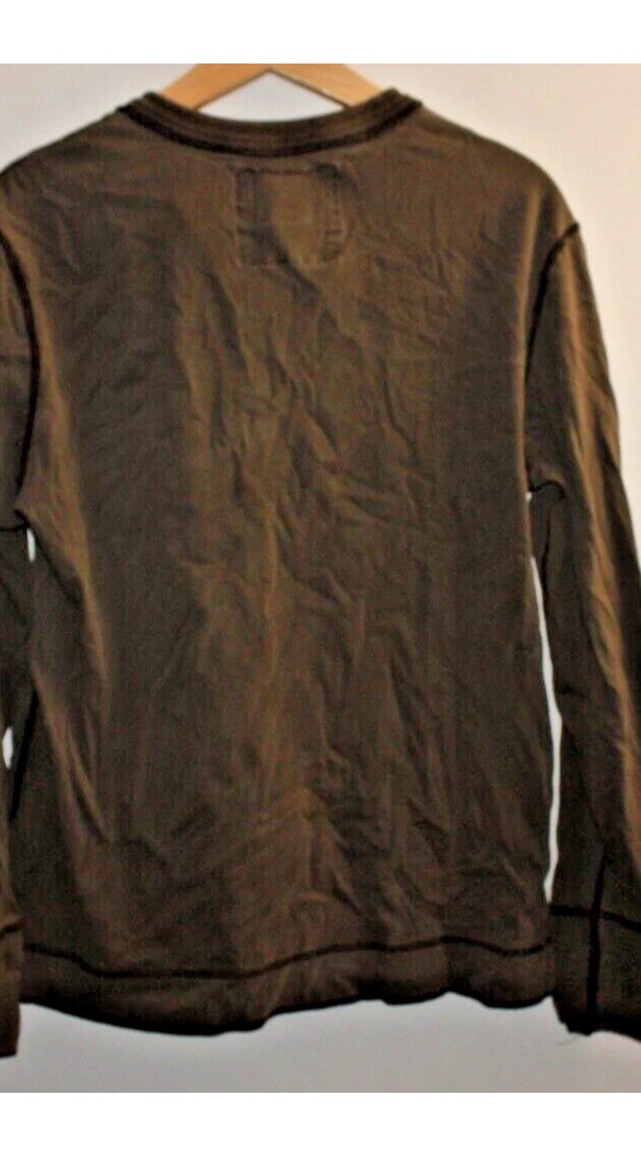 American Eagle Outfitters Men&rsquo;s L/S Shirt Medium Brown Workwear Free US Shipping