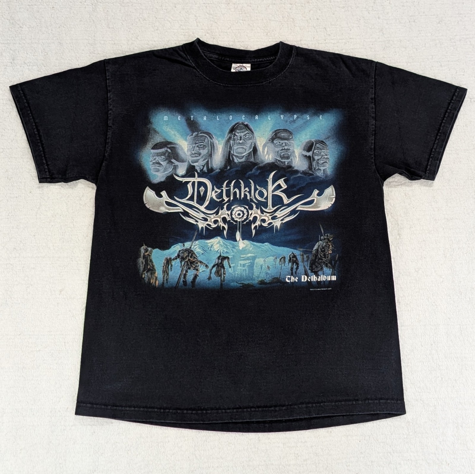Vtg Dethklok Metalocalypse The Dethalbum T-Shirt Men&rsquo;s Medium Black Graphic Y2K