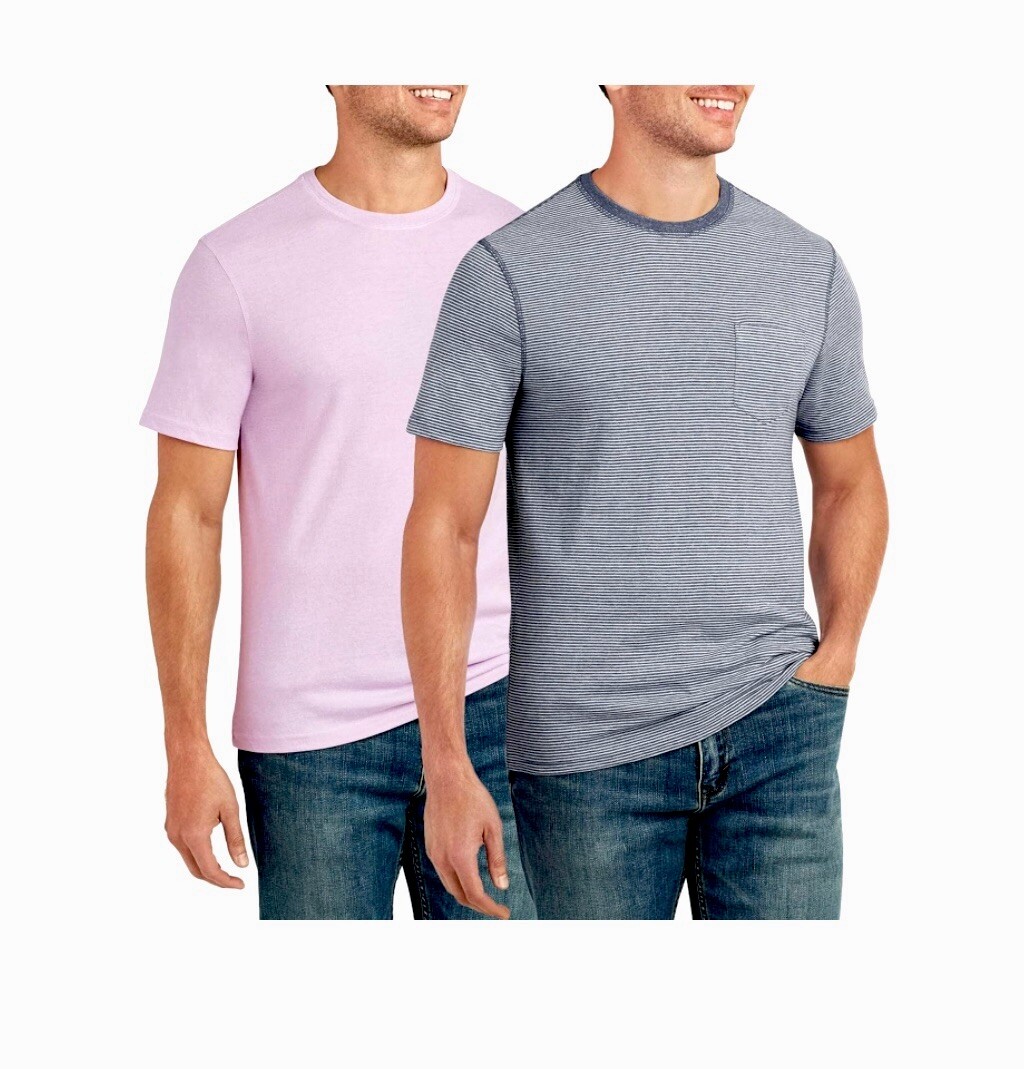 Member&rsquo;s Mark Men&rsquo;s 2-Pack Everyday Soft Wash Tee Relax Fit T-shirt Sz XL NWT
