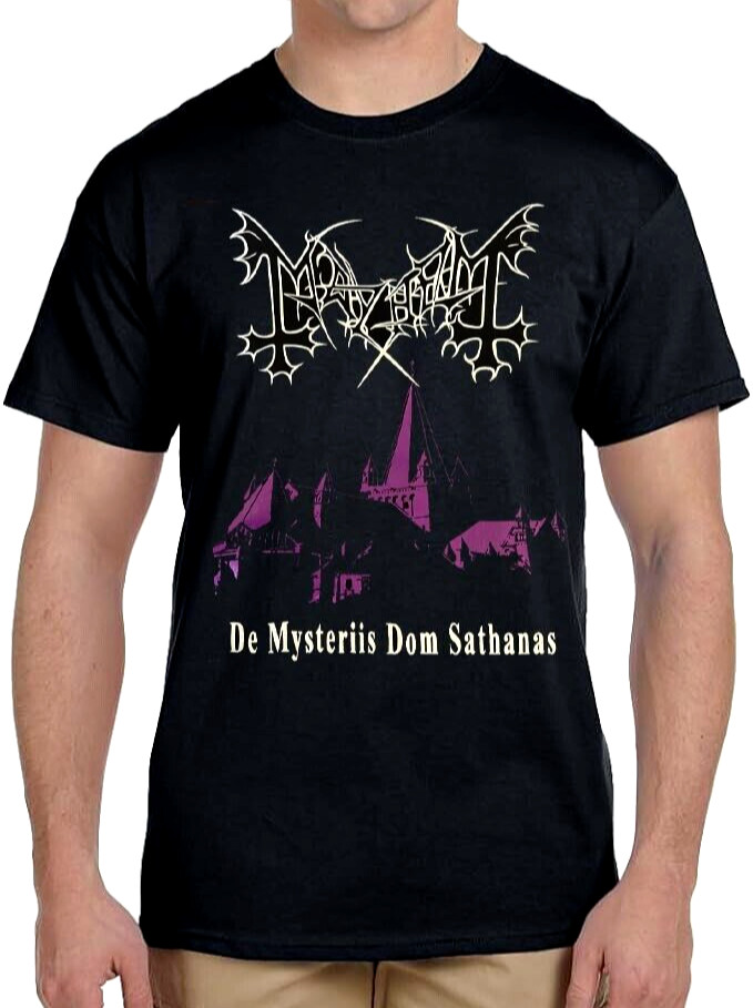 Mayhem de mysteriis dom sathanas death Metal Band Black T Shirt