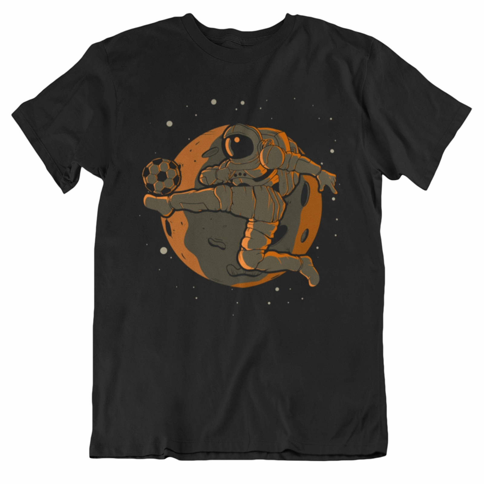 Men&rsquo;s Soccer Shirt – Soccer Astronaut Outer Space Spaceman T-Shirt