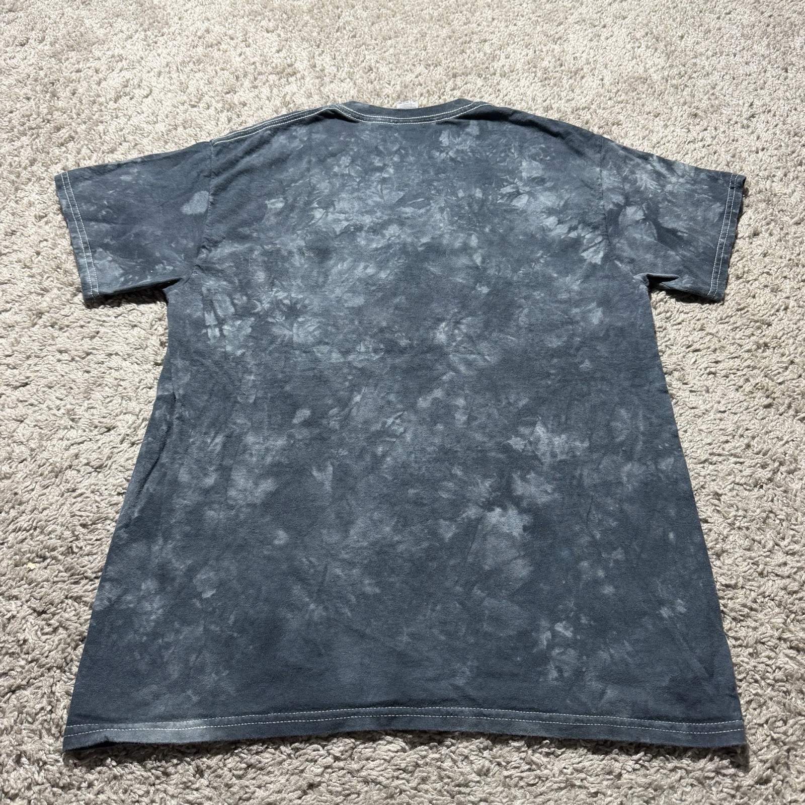 Y2K Green Day Dookie Tshirt Gray Tie Dye Medium Punk Rock 90s Grunge