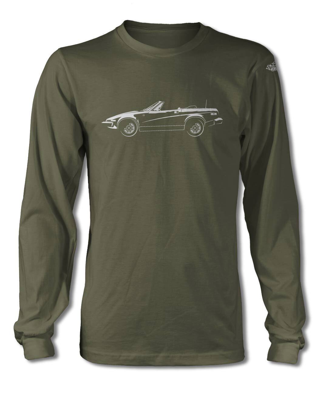 Triumph TR7 Convertible T-Shirt – Long Sleeves – Side View