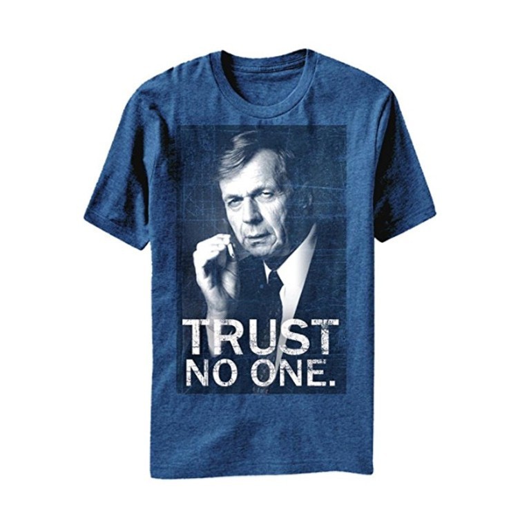New X Files Smoking Man T Shirt Trust No One