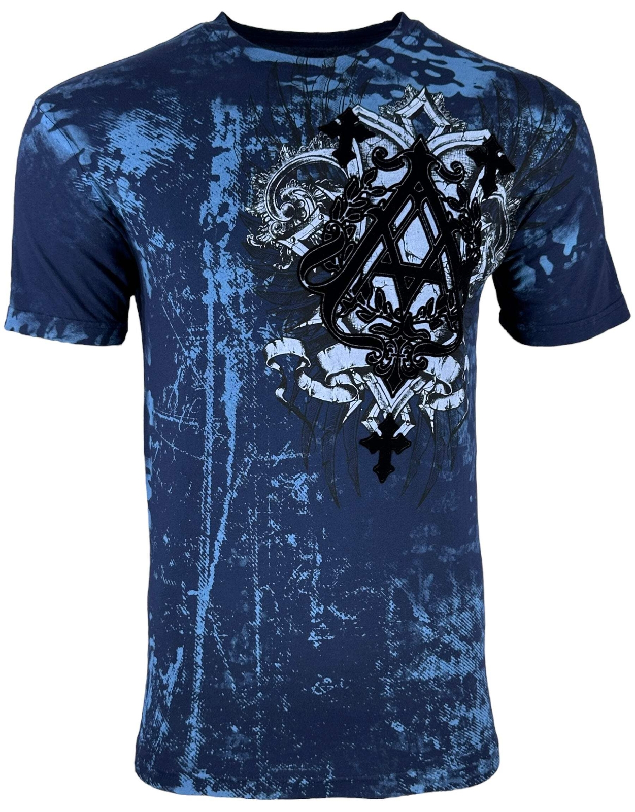 Archaic by Affliction Men&rsquo;s T-Shirt Helix Biker Cross Y2K S-5XL