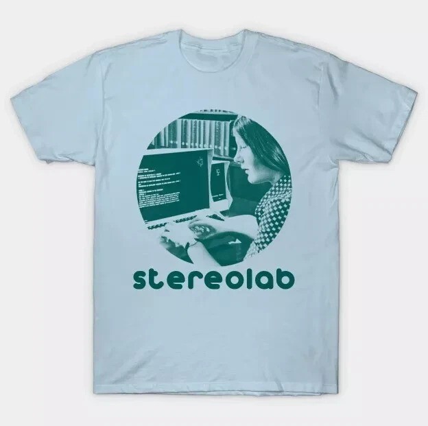 Stereolab Band On Tour T Shirt Light blue Full Size S-5XL OM883