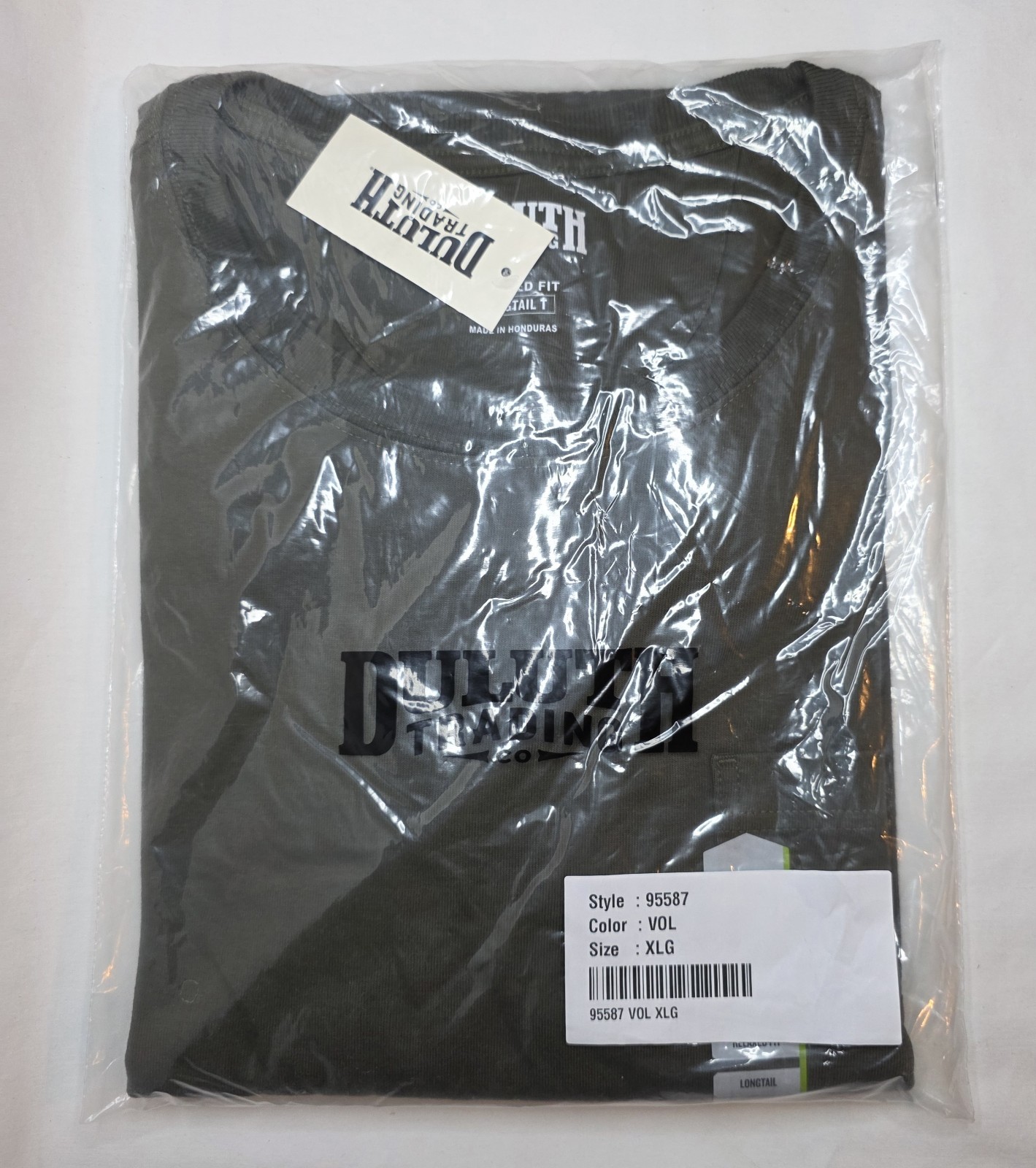 Duluth Trading Co Men&rsquo;s Longtail Relaxed Pocket XL Shirt Vtg Olive – NWT 95587