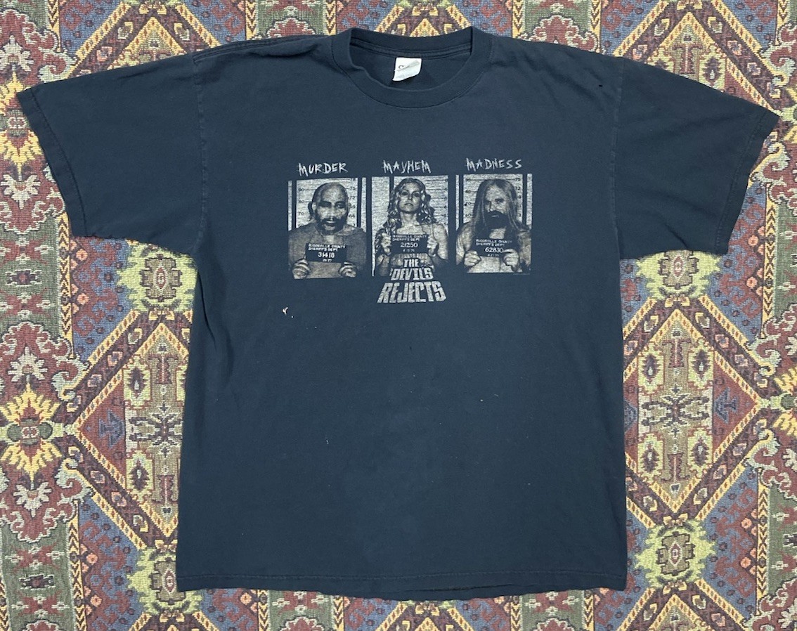 Vintage 2005 The Devils Rejects Movie T-Shirt Rob Zombie Gothic Y2K Size XL