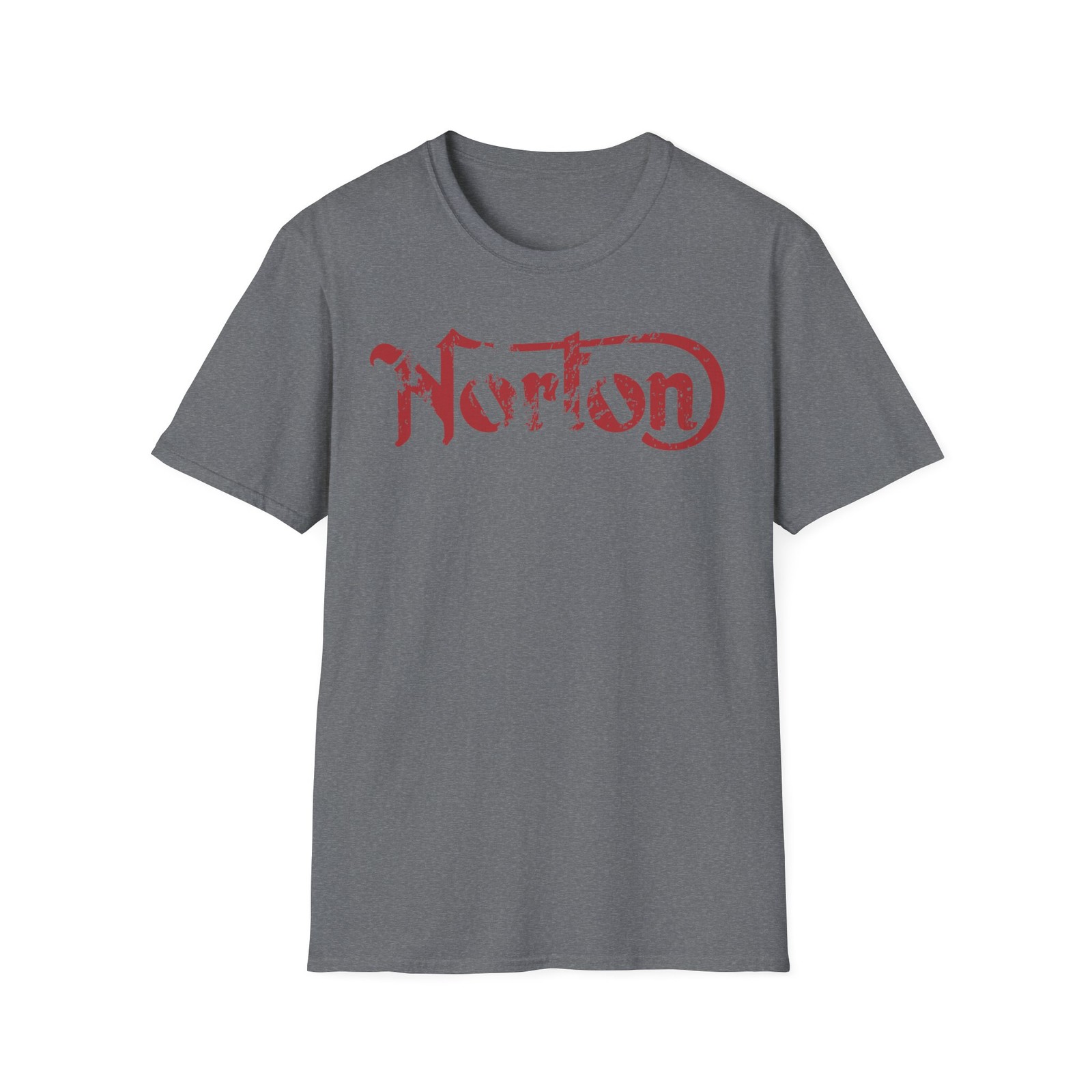 Norton Motorcycles Distressed Logo T-Shirt Vintage British Bike Commando Atlas