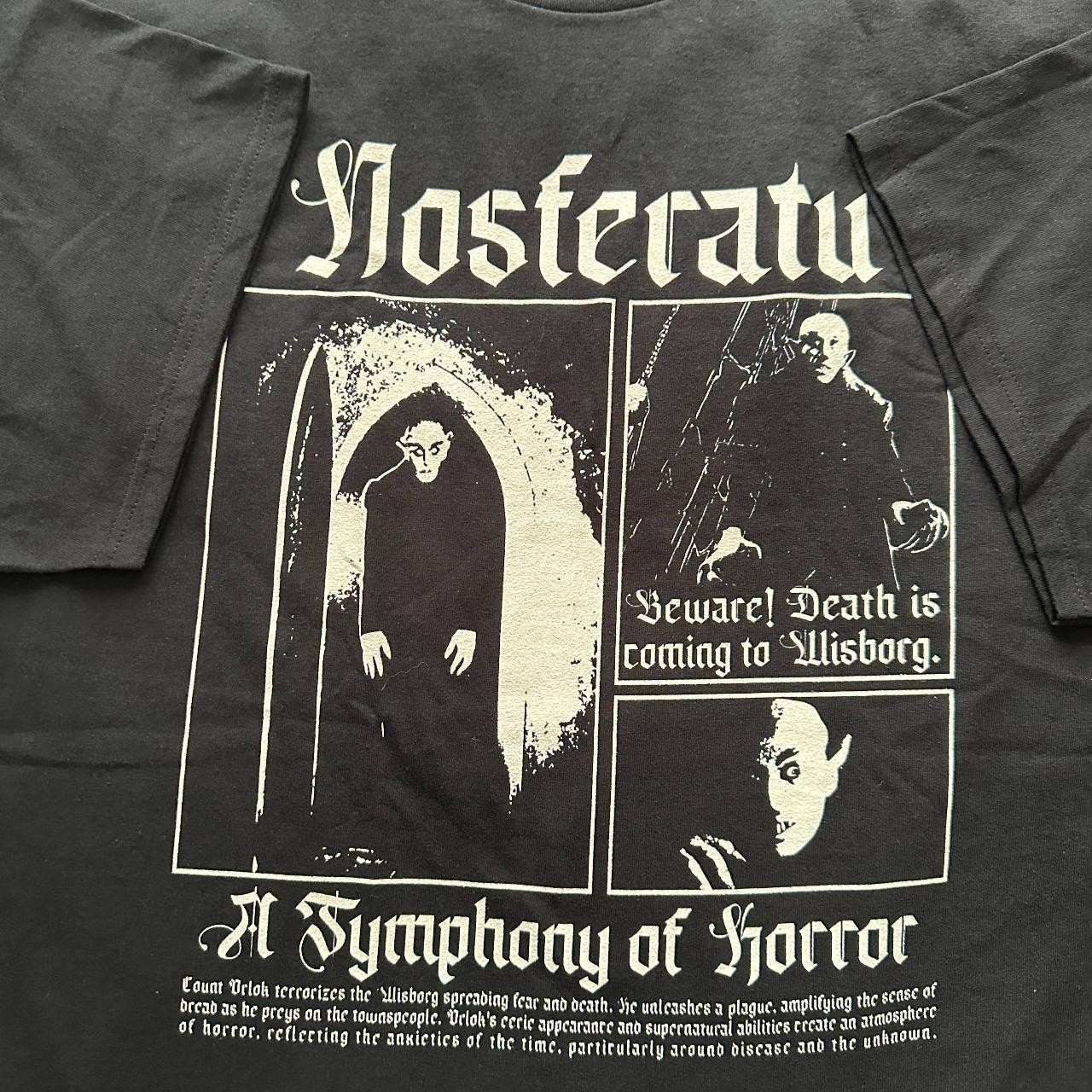 Nosferatu Classic Horror Shirt Mens Sz M Goth Vampire T-Shirt NH24229
