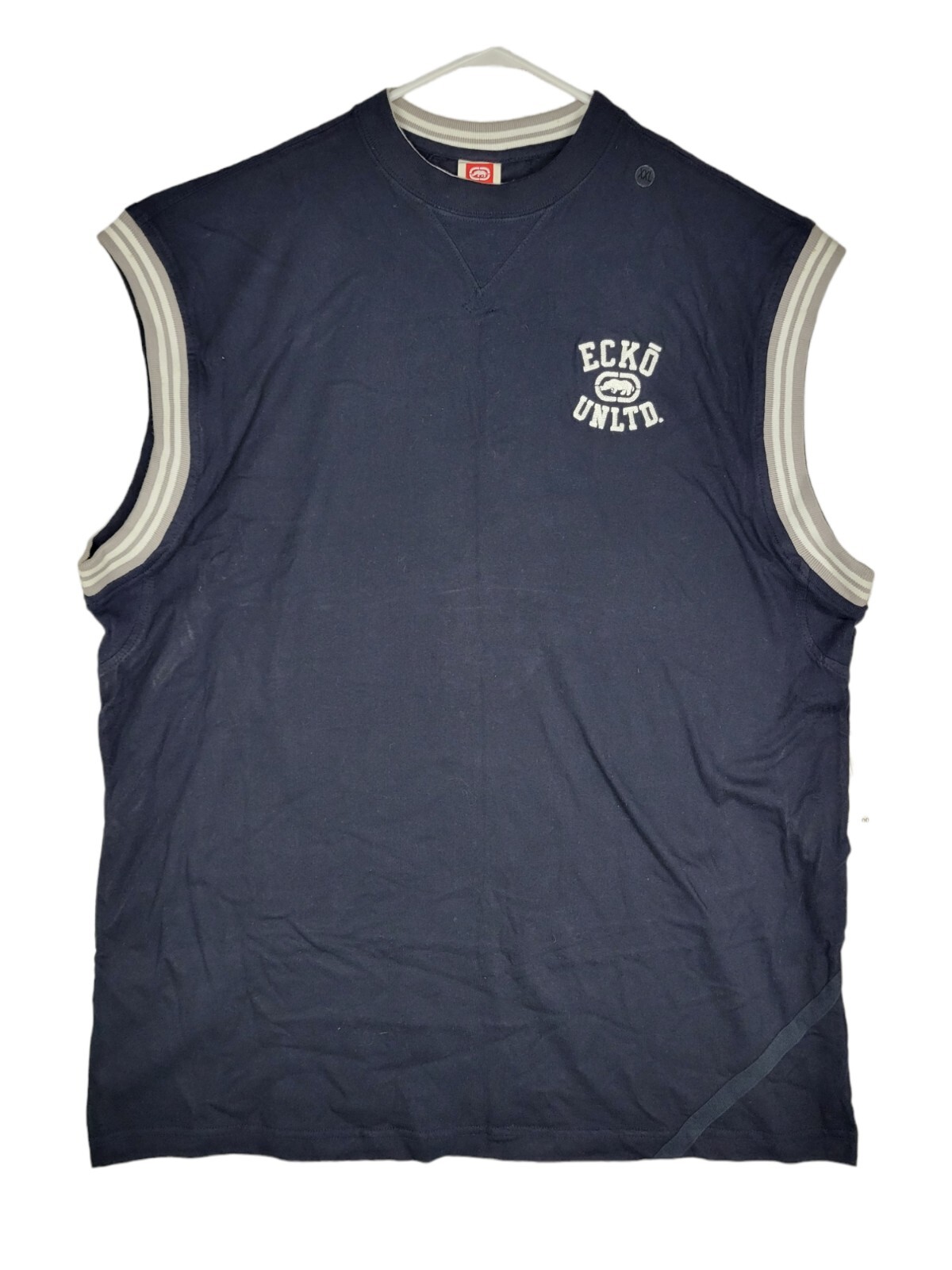 Ecko Unlimited Sleveless Shirt Tank Top, XXL 2XL Dark Navy Blue NOS
