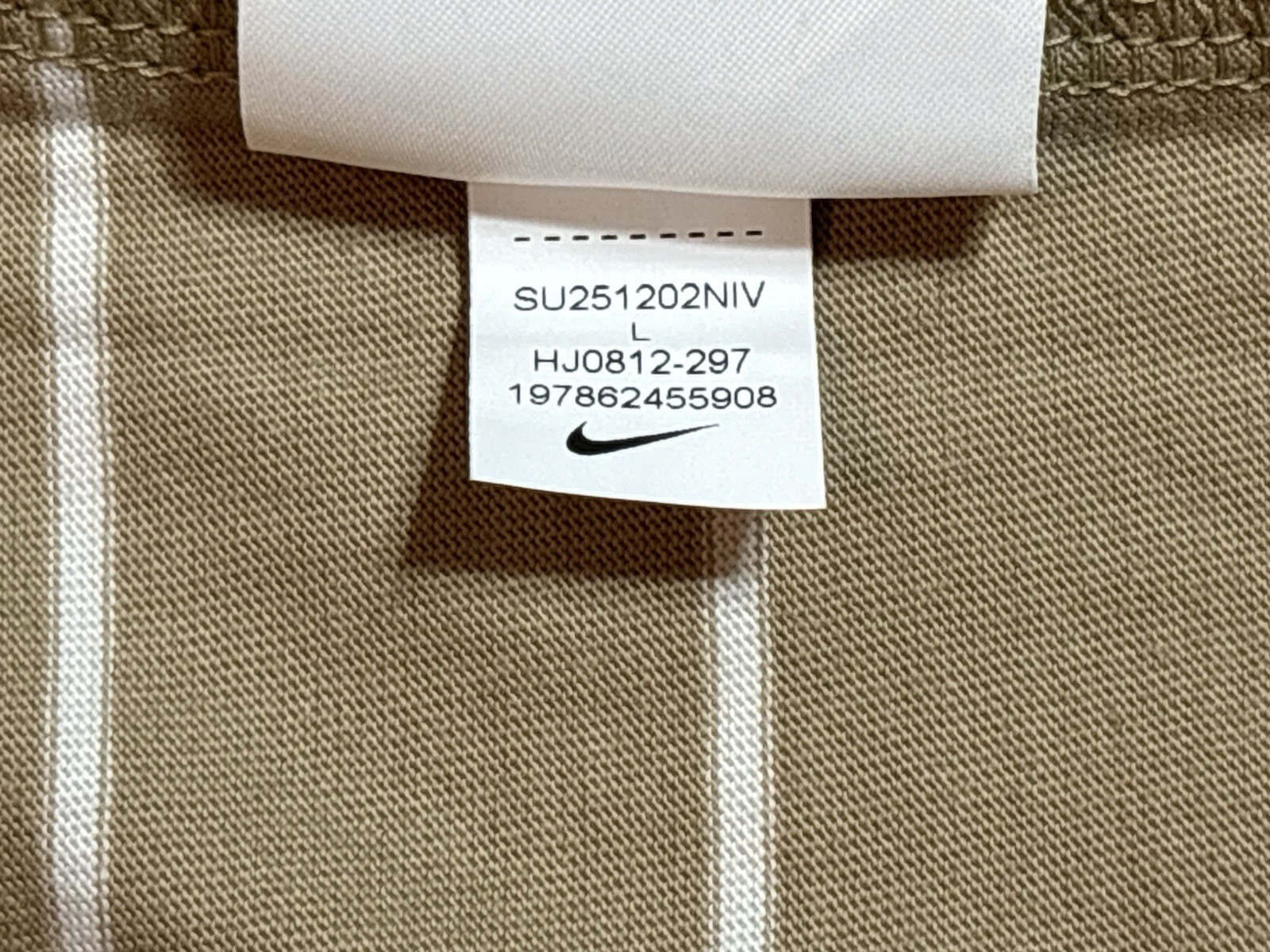 Nike SB Max90 Striped Skate Tee T-Shirt HJ0812-297 Beige White NWT Size L