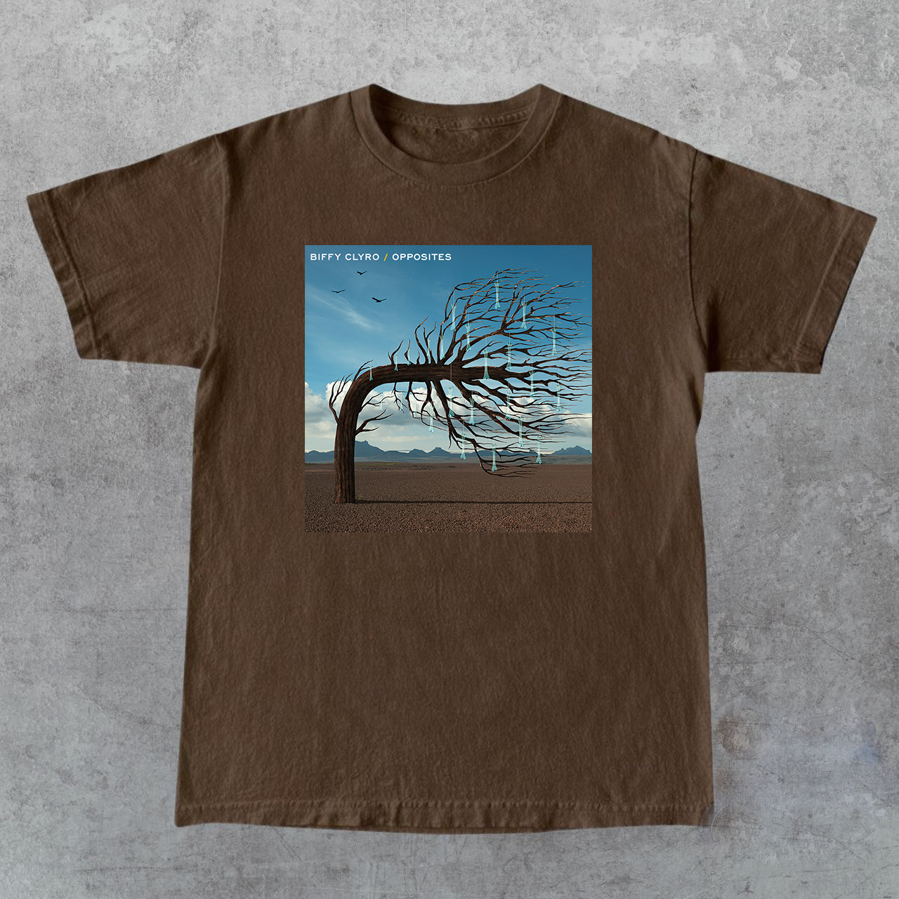 Biffy Clyro Opposites Dark Chocolate Cotton T Shirt Full Size S-5XL