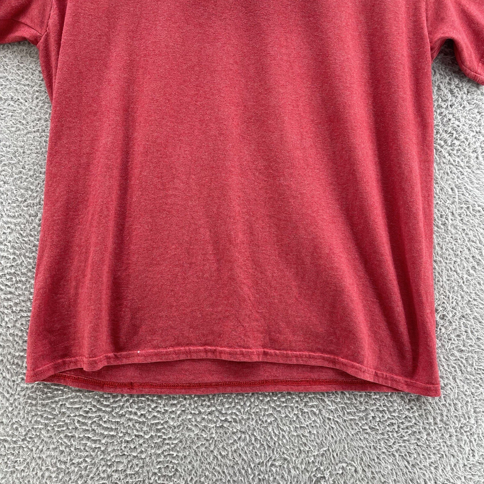 Boston Massachusetts Tee Men Large L Red Big Graphic Spell Out Casual Travel
