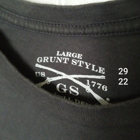 Grunt Style Shirt Rampart Development Group Graphic Logo Men&rsquo;s Large Gray Cotton