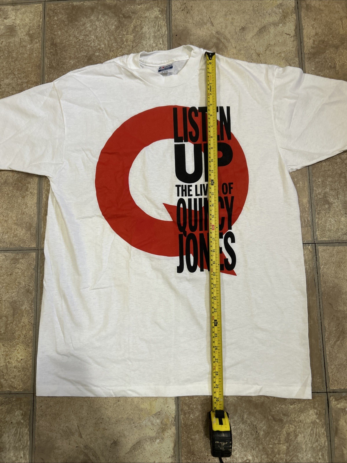 PROMO Listen Up The Lives of Quincy Jones L T-Shirt Documentary MOVIE JAZZ 1990