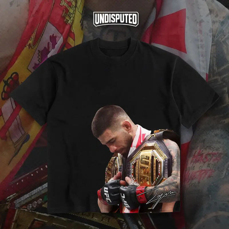 Ilia Topuria « DOUBLE CHAMPION » Collection Heavy Cotton T-shirt UFC